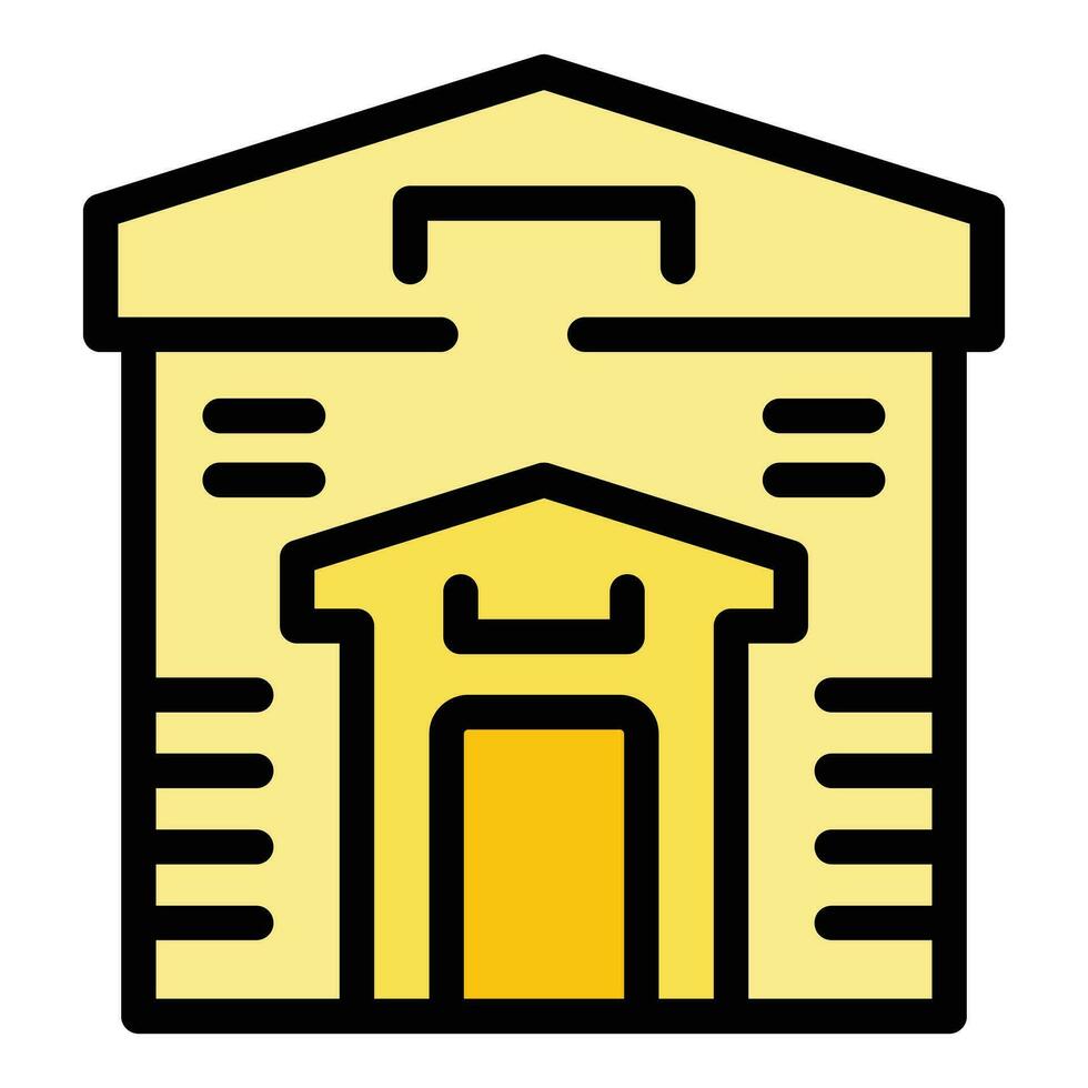 Krakow culture building icon vector flat