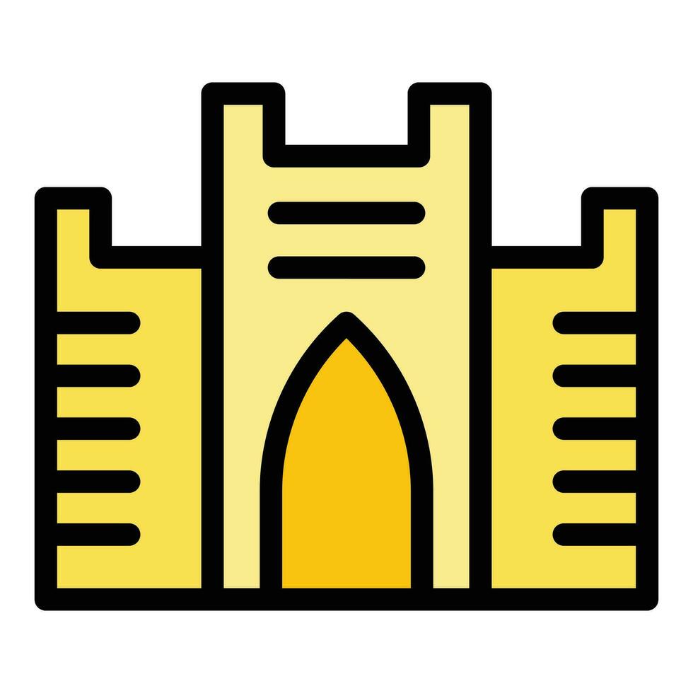 Citadel icon vector flat