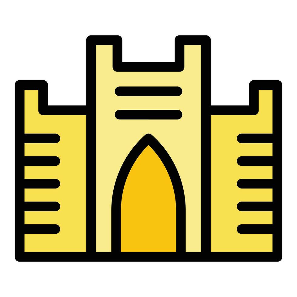 Citadel icon vector flat