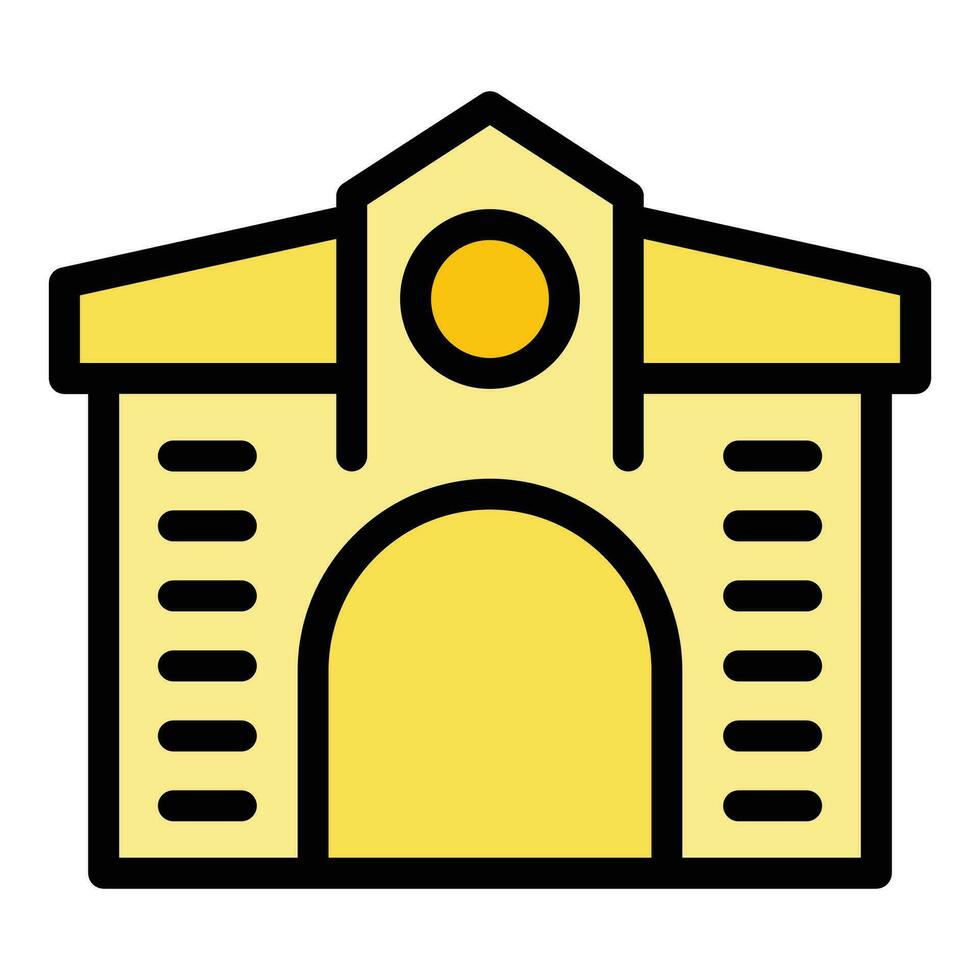 Krakow landscape icon vector flat