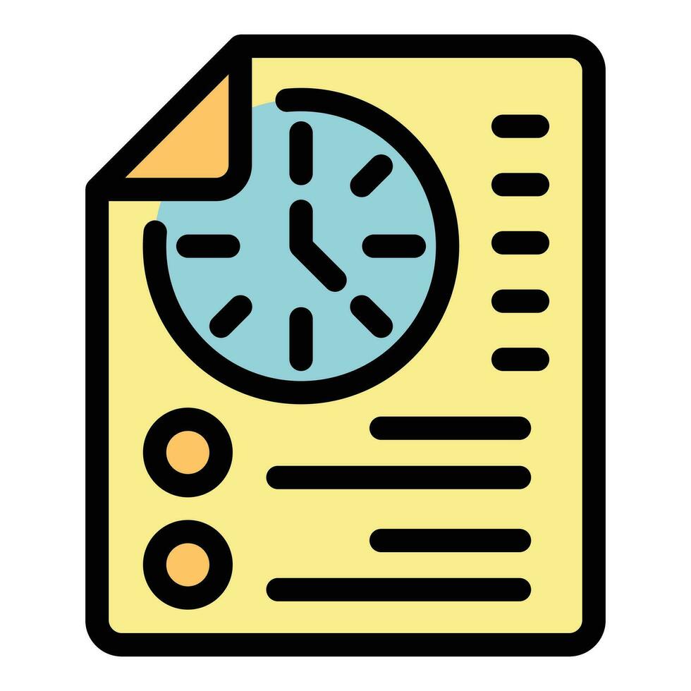 Document icon vector flat