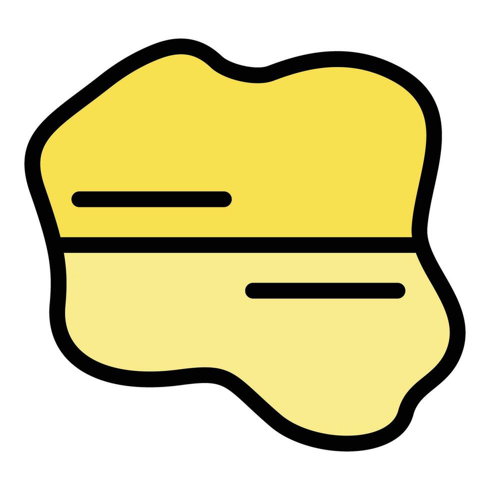 Krakow lake icon vector flat