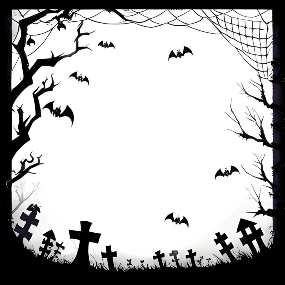 Halloween Border Transparent PNG Images Ai Generative