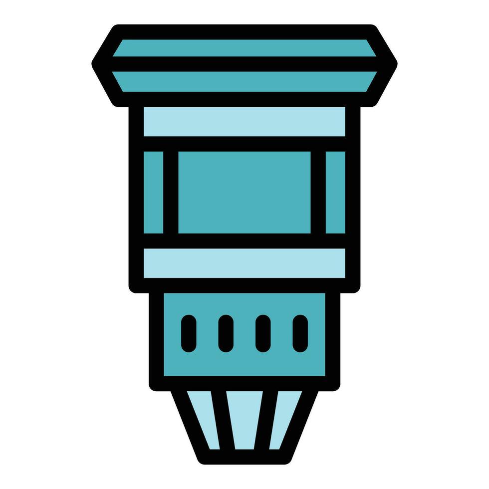 Open air scene icon vector flat