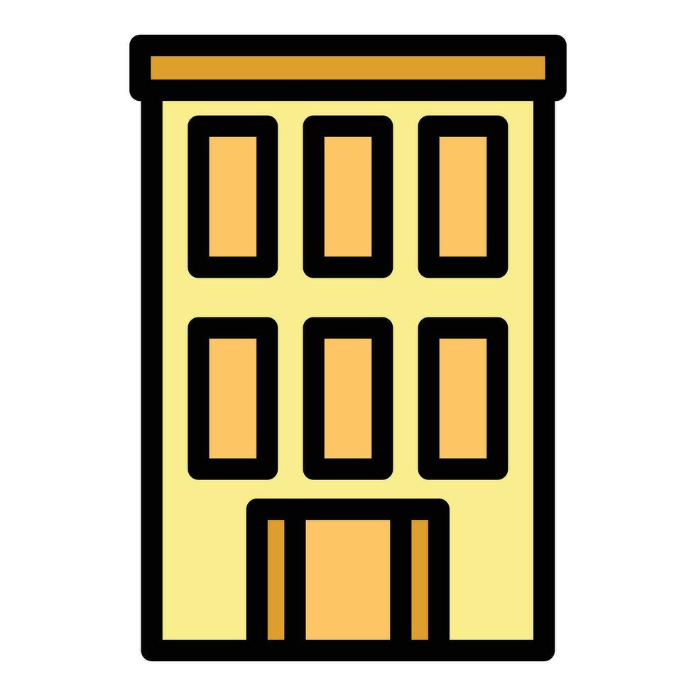 Security school building icon vector flat