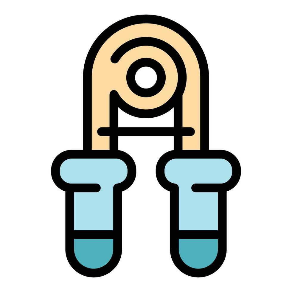 Old espander icon vector flat