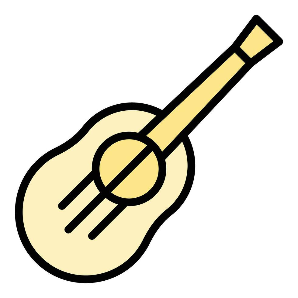 ukelele instrumento icono vector plano