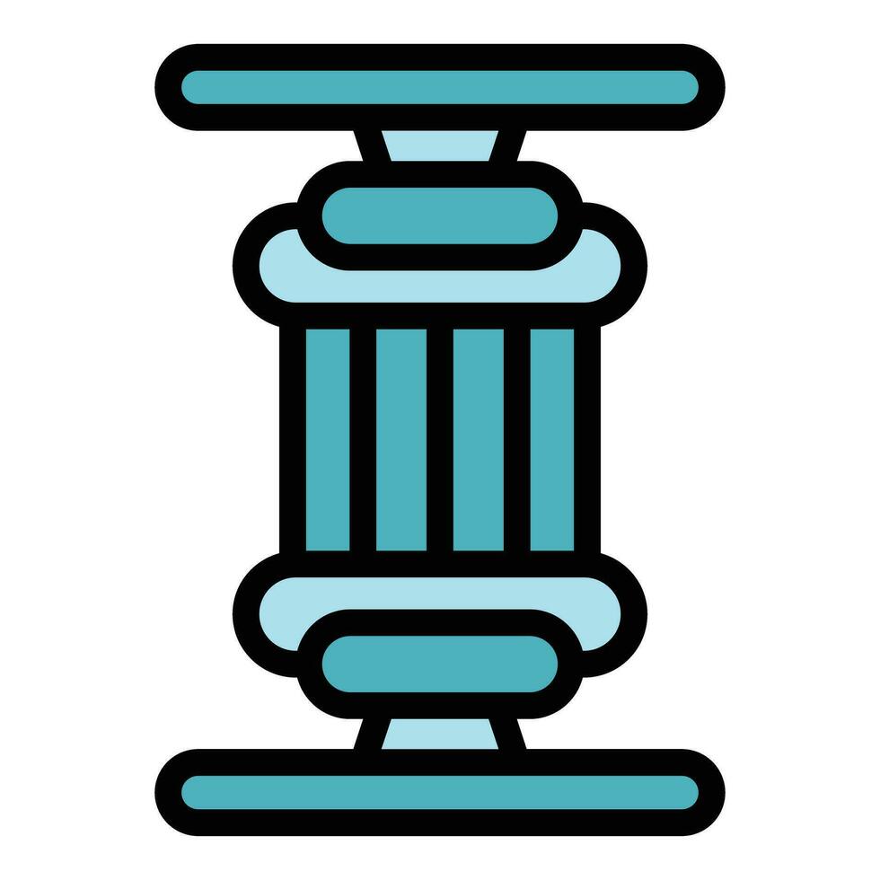 Elastic espander icon vector flat
