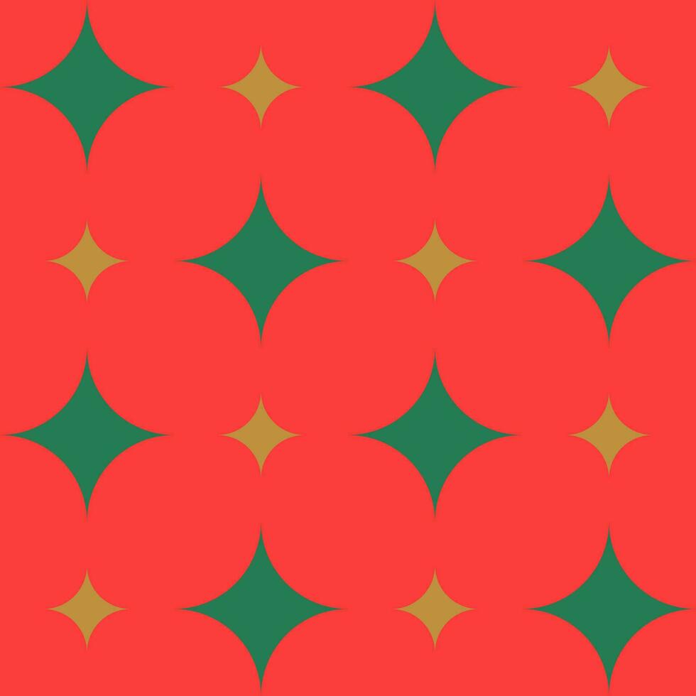 Traditional Christmas seamless patterns in trendy colors. Bright geometric ornament. For print, cover, fabric, background. Vector graphic