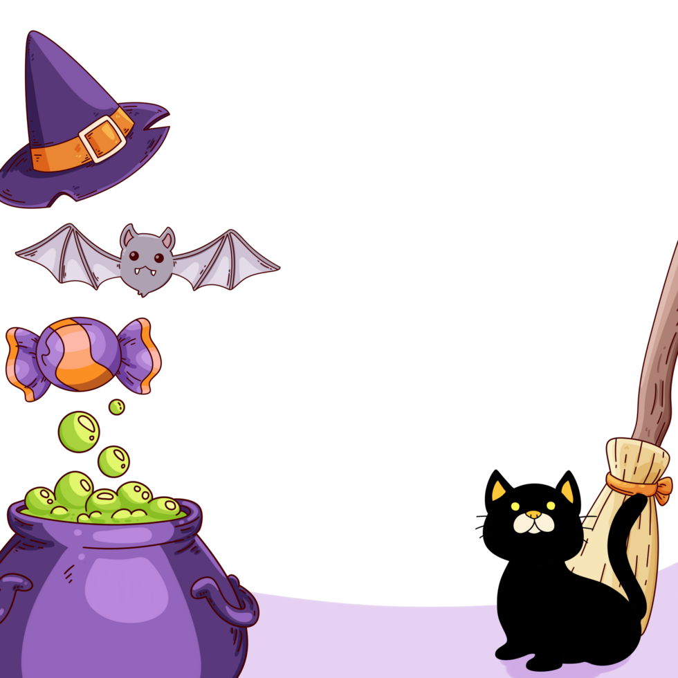 Cute Halloween Element Frame png