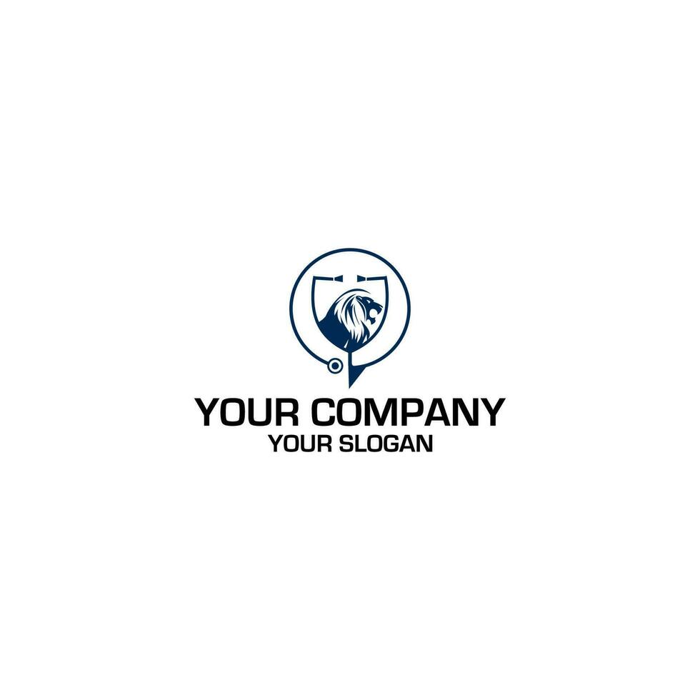 Leo Medical Logo Design Vector