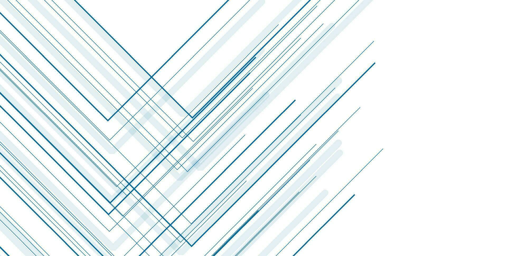 Blue minimal lines abstract futuristic tech background vector