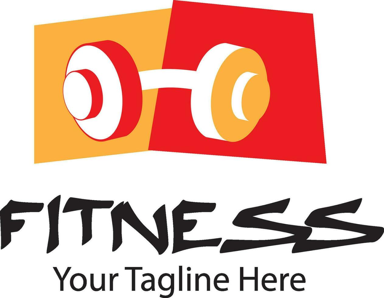 Logo Fitness Gym vector