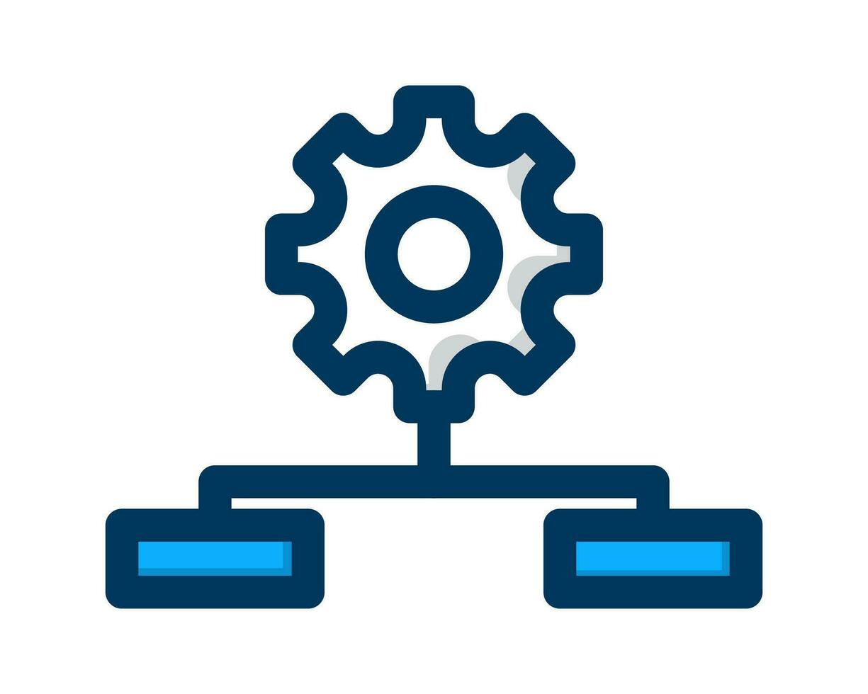 structure Vector Design Icon in blue on white background suitable for your website, display and design need