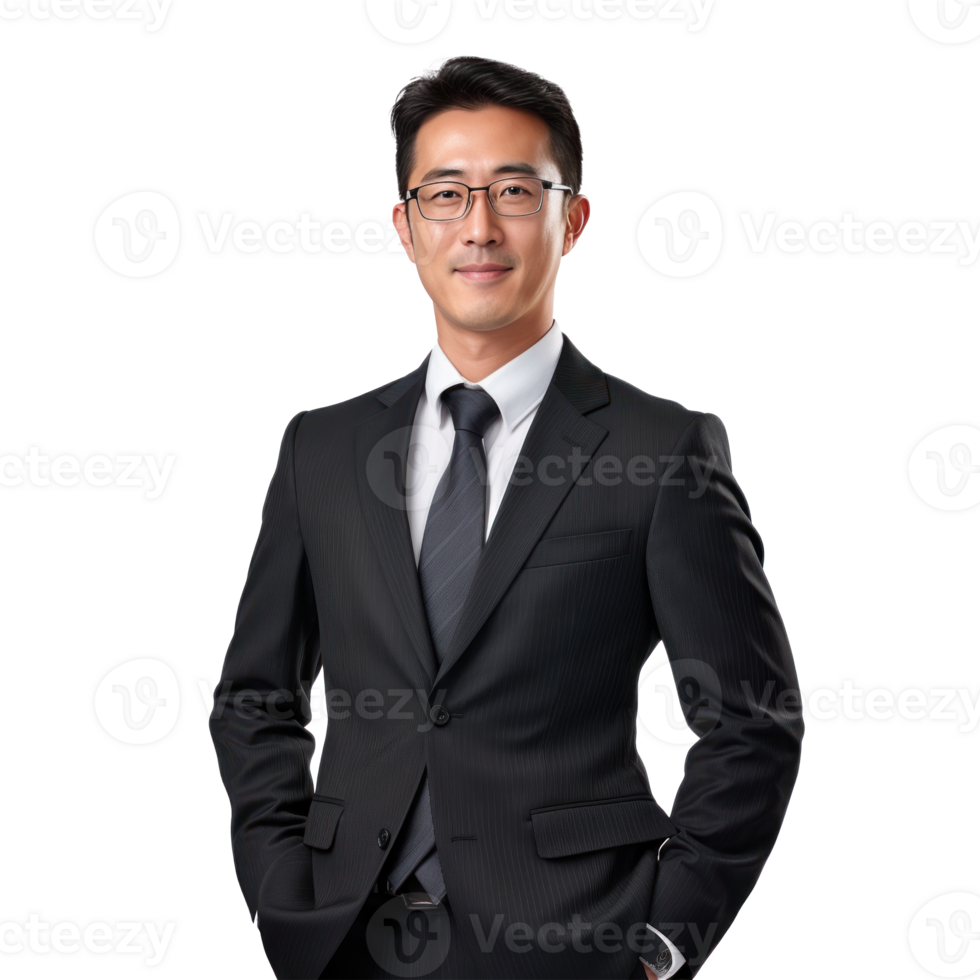 Asian businessman isolated png