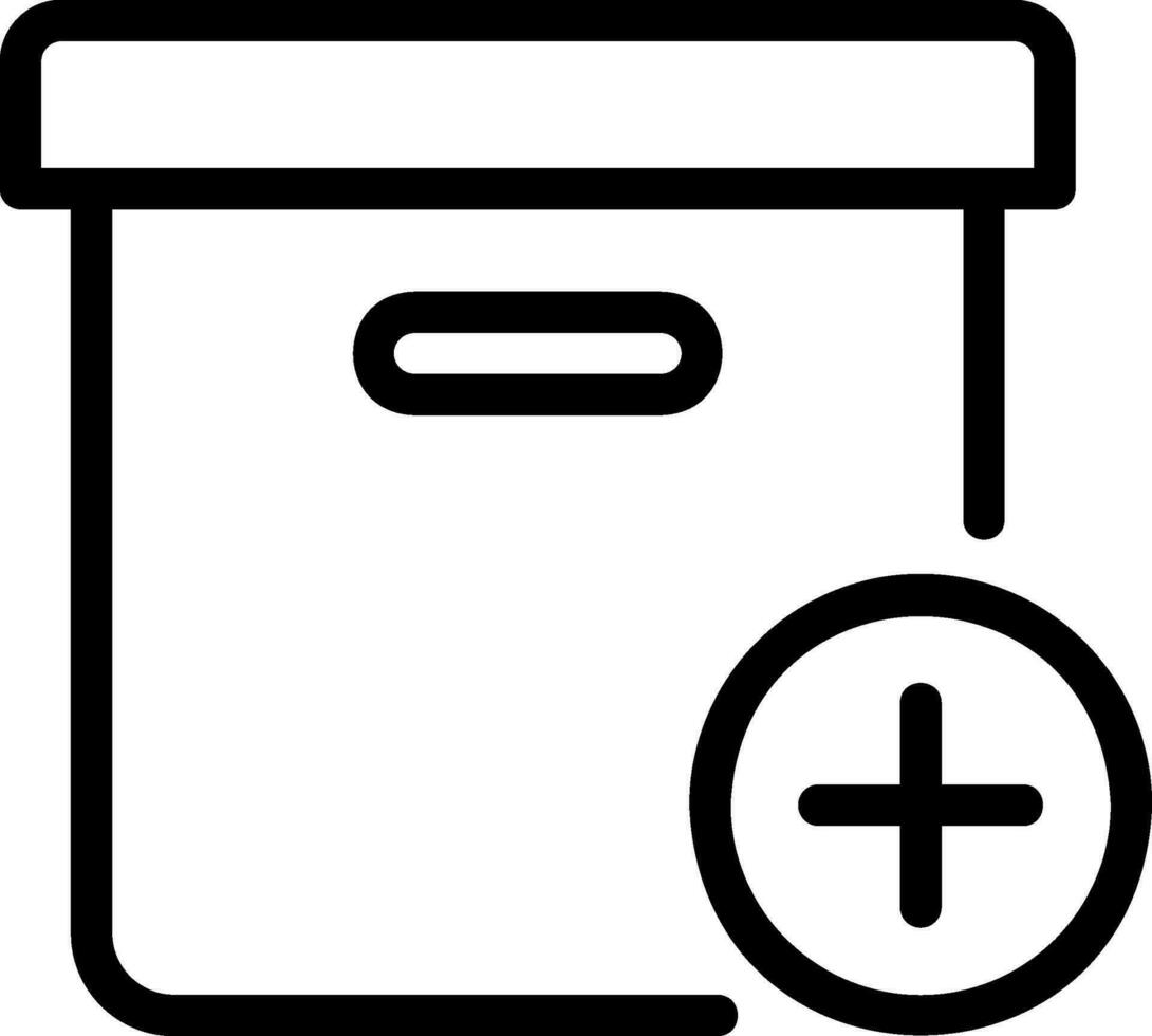 storage box line icon vector