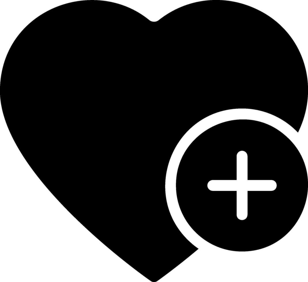 favorite glyph icon vector