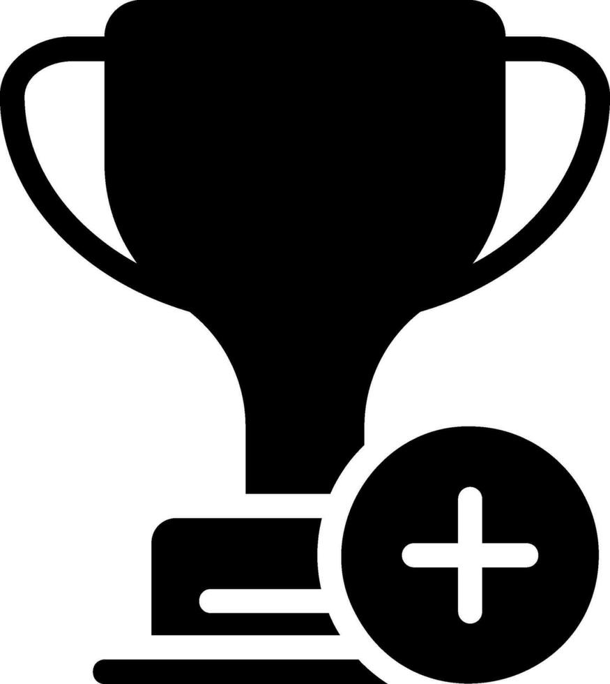 trofeo icono de glifo vector