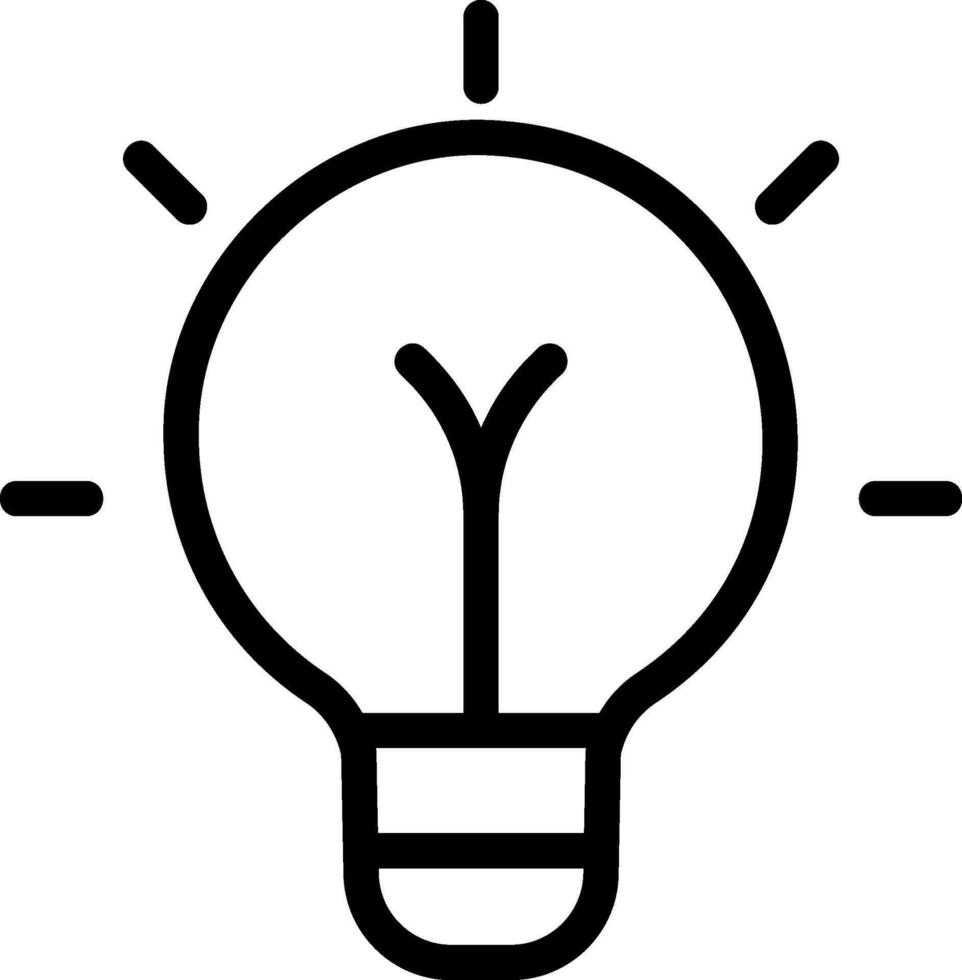 idea line icon vector