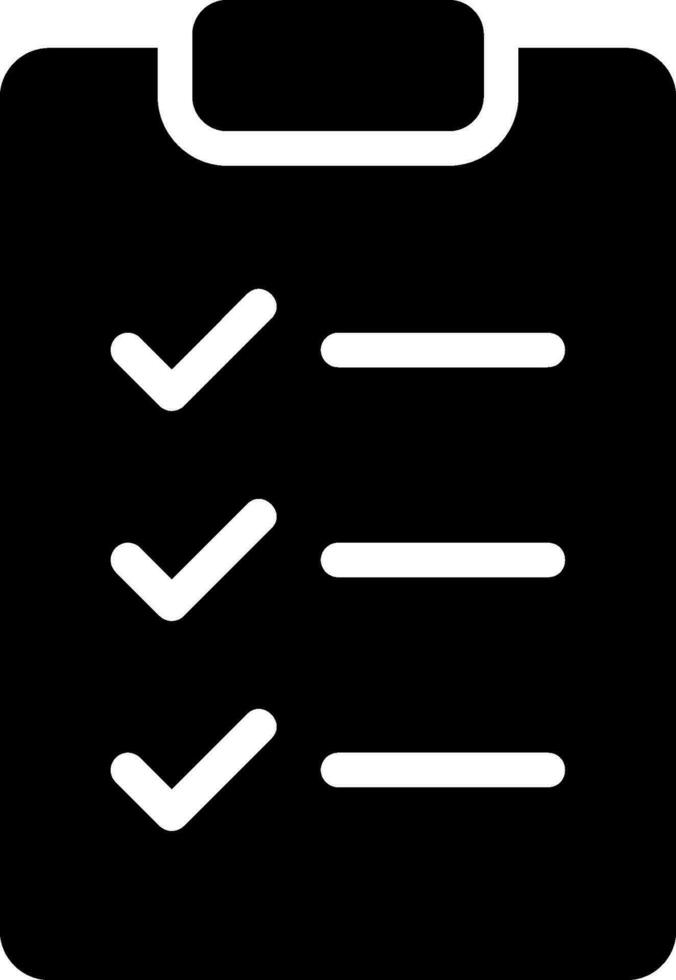 list glyph icon vector