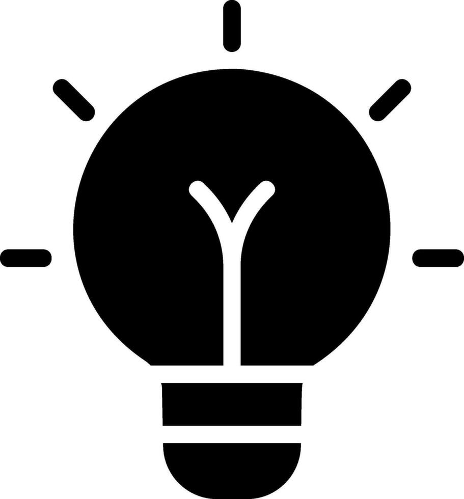 idea glyph icon vector
