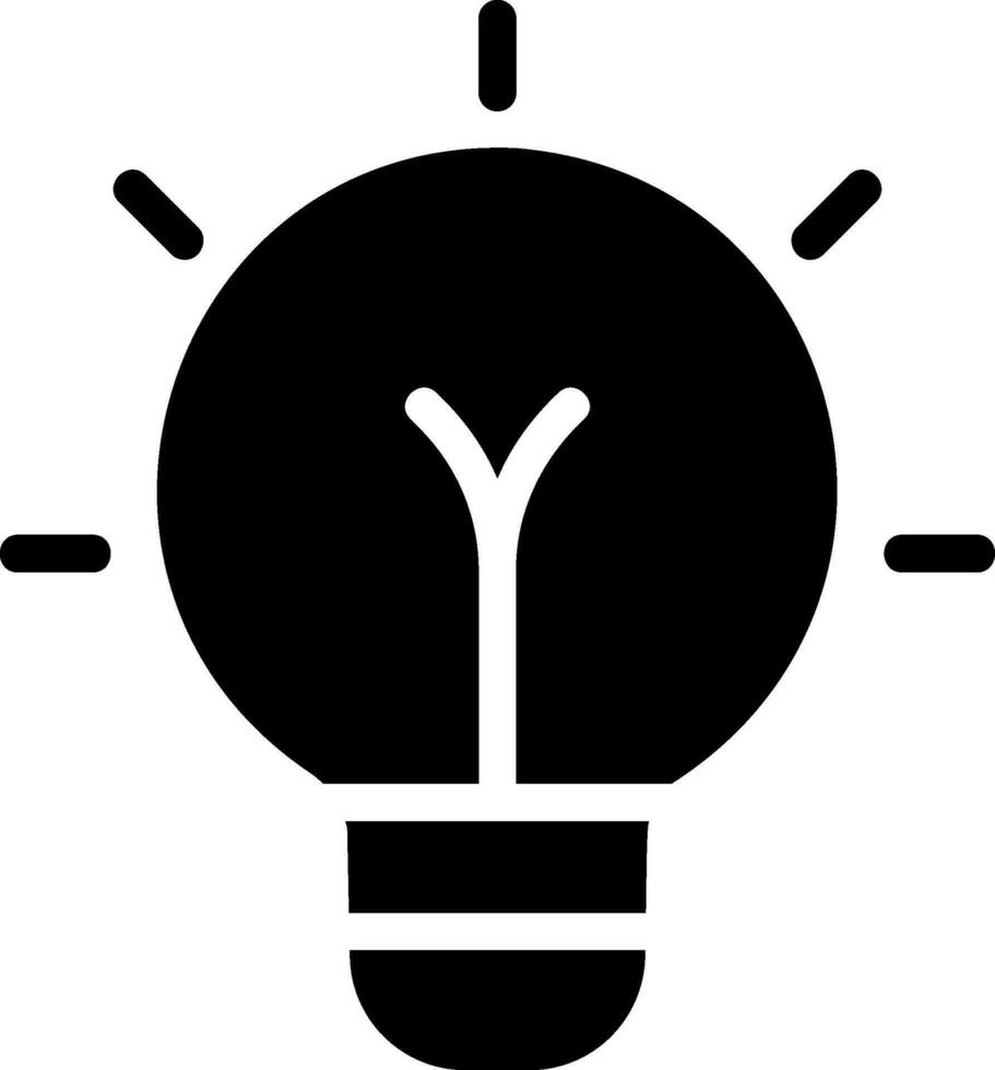 idea glyph icon vector