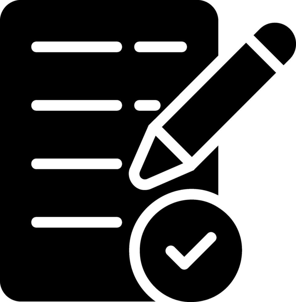 testing glyph icon vector