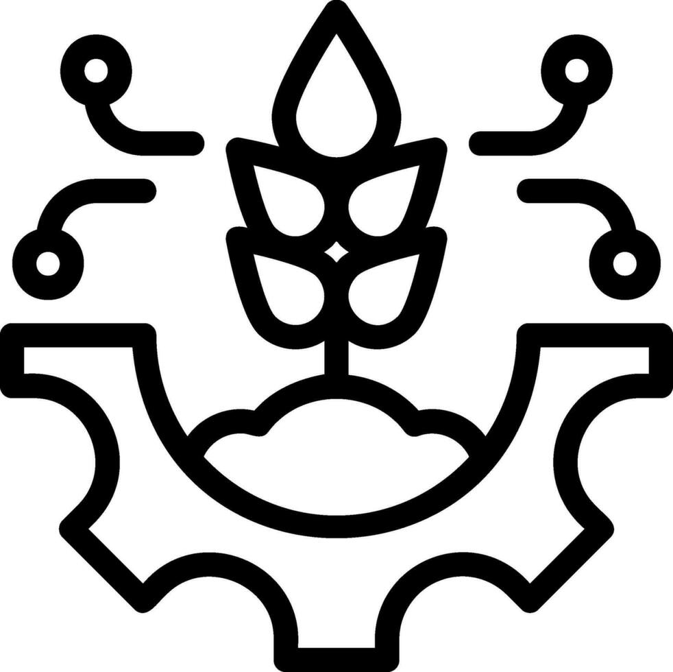 agriculture line icon vector