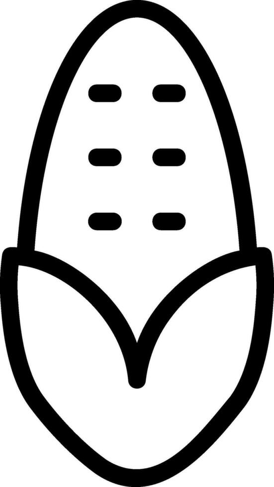 corn line icon vector
