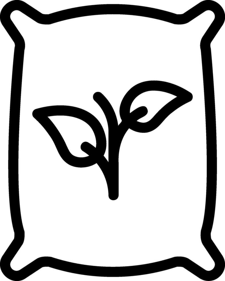 seed line icon vector