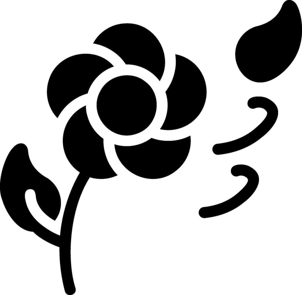 flower glyph icon vector