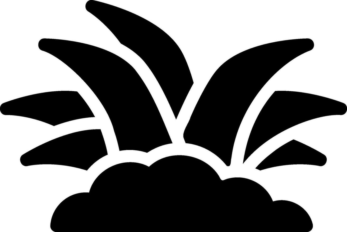 grass glyph icon vector