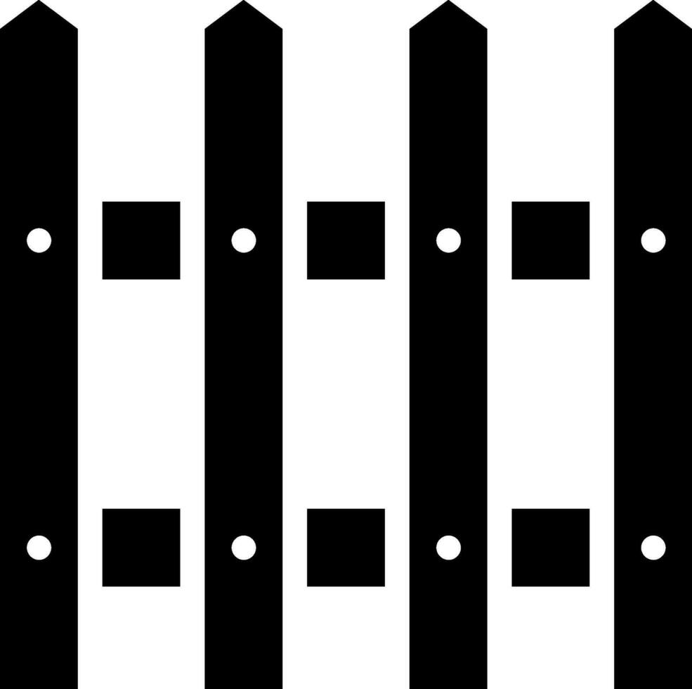 picket fence glyph icon vector