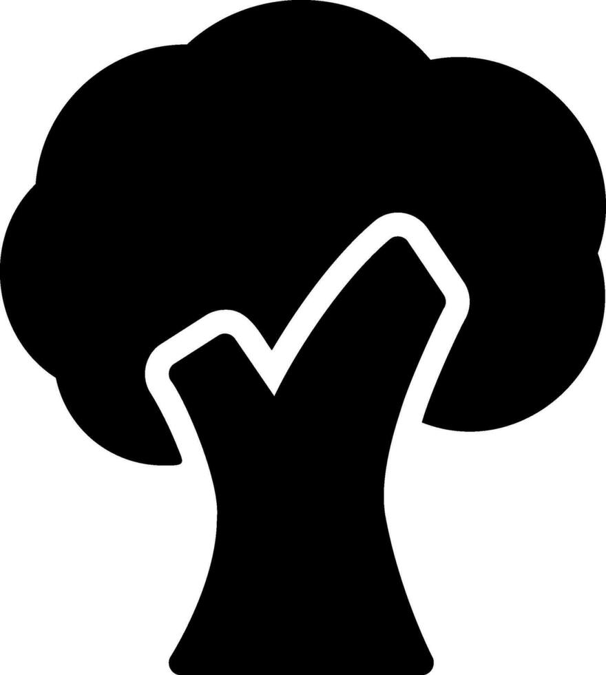 tree glyph icon vector