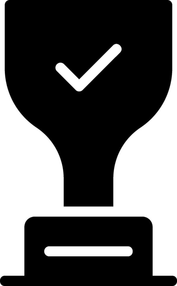 trophy glyph icon vector