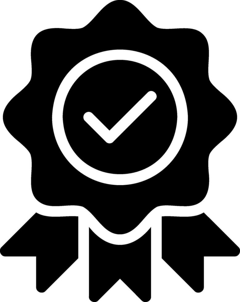 badge glyph icon vector