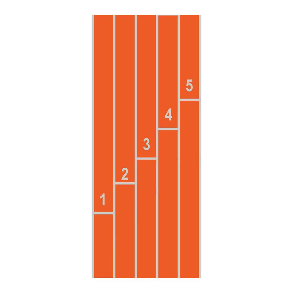 running race track icon vector