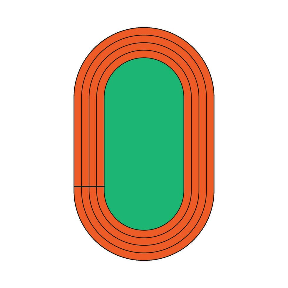 running race track icon vector