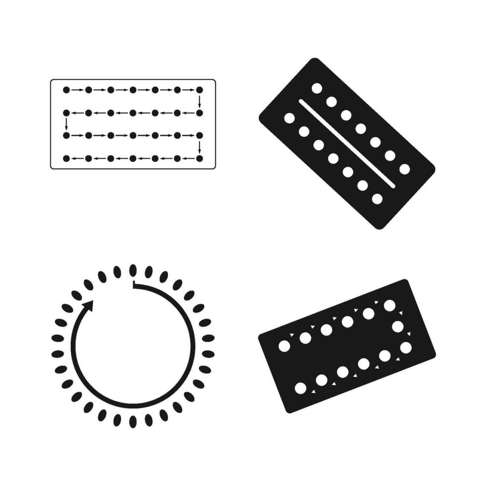 Oral contraceptive pills icon vectoR