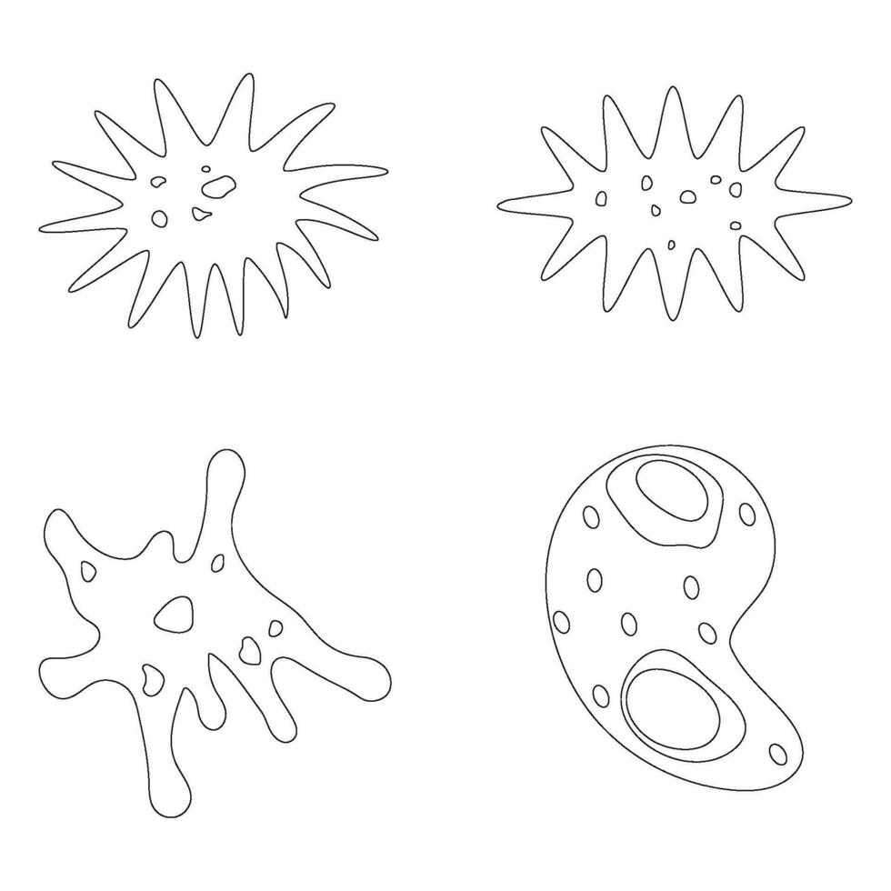 amoeba icon vector