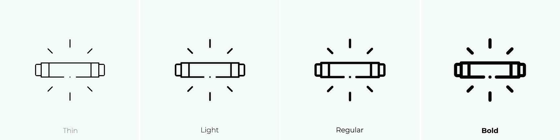 blanco equilibrar icono. delgado, luz, regular y negrita estilo diseño aislado en blanco antecedentes vector