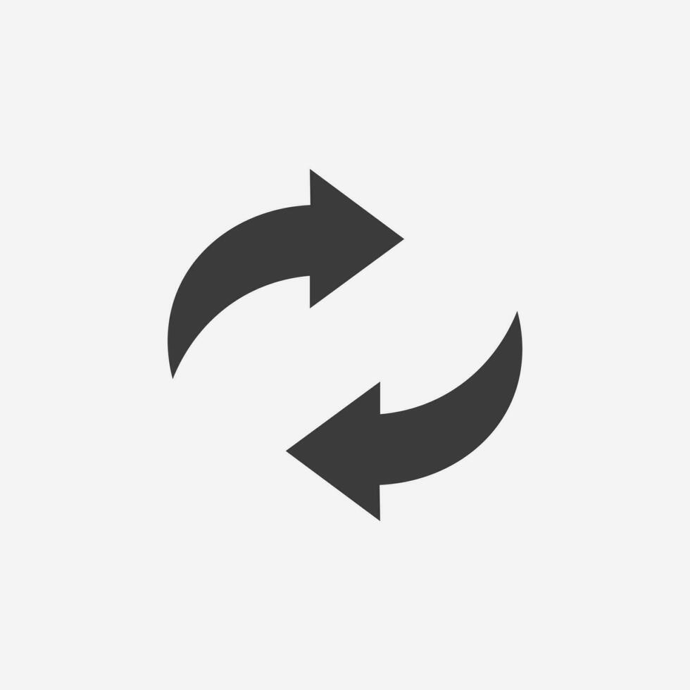 rotation, update, arrow, reload, refresh, direction, rotate icon vector symbol sign