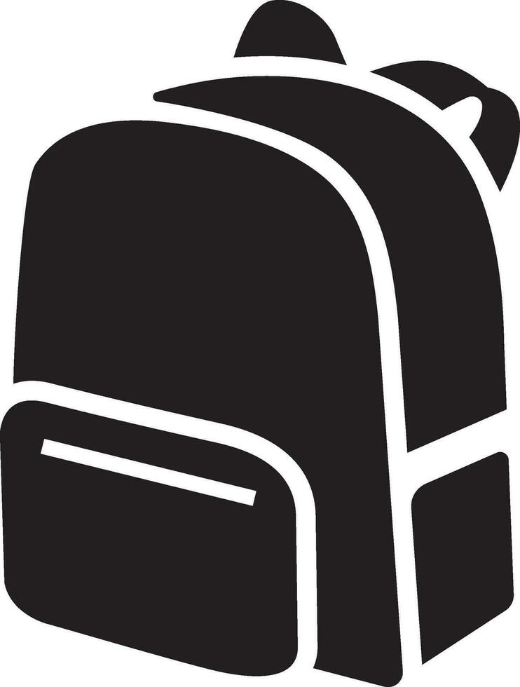 Backpack vector icon