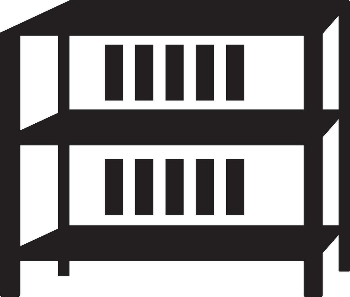 Bookshelves vector icon