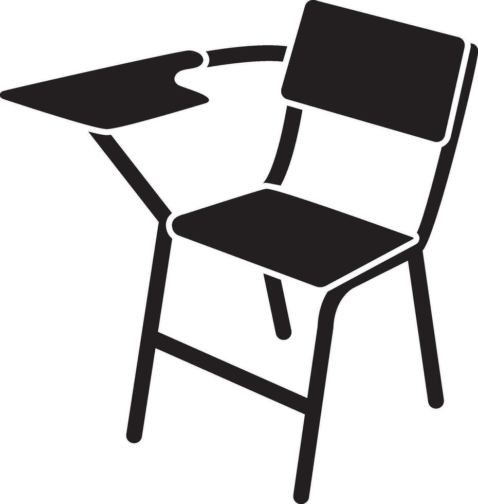 Student chair icon vector