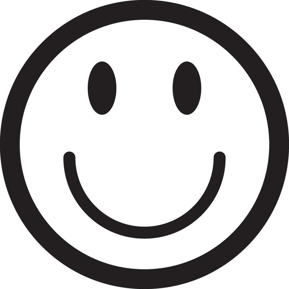 Happy emoji icon vector