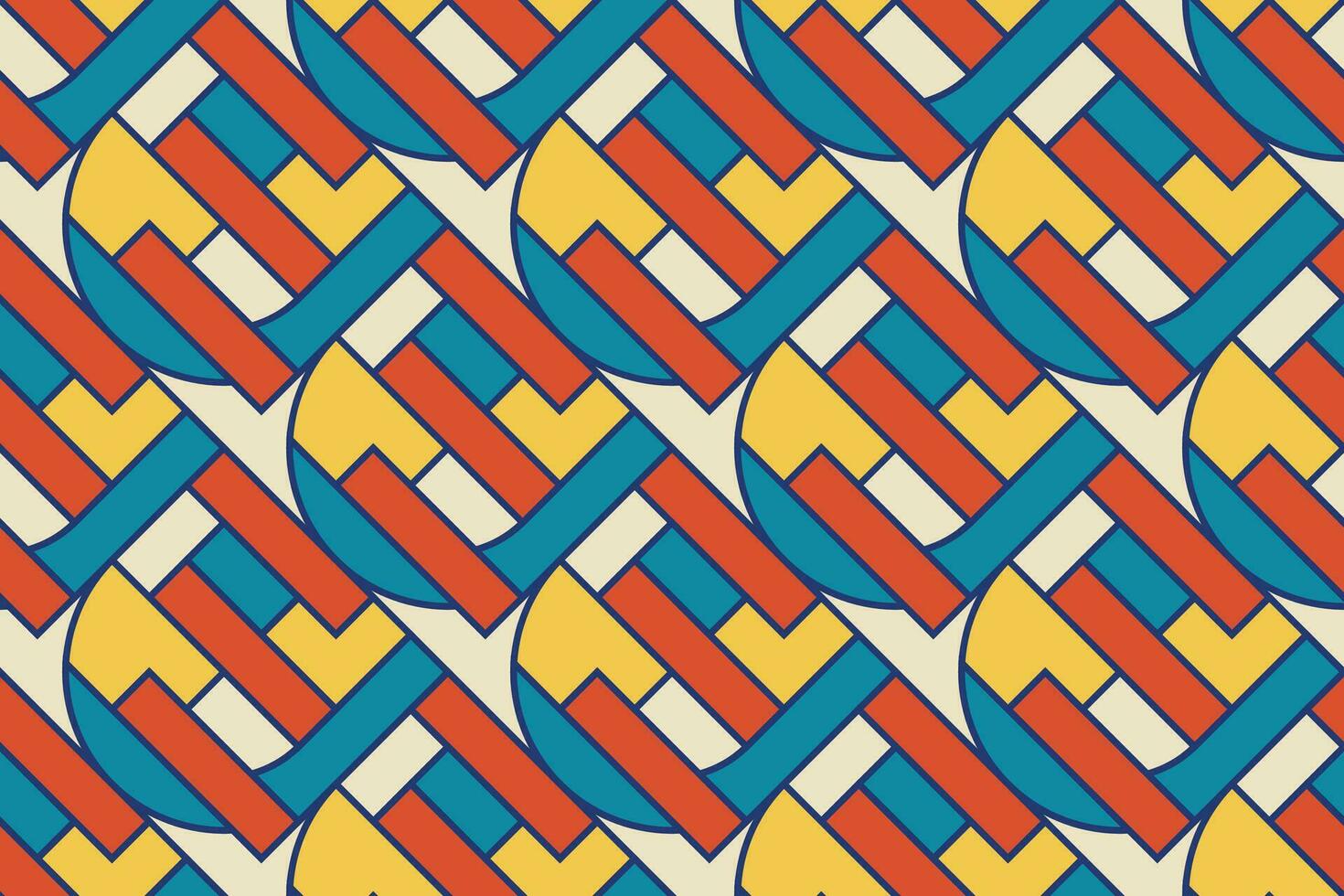 Abstractgeometric pattern background, vector circle, triangle and square lines color art design. Colorful pattern background