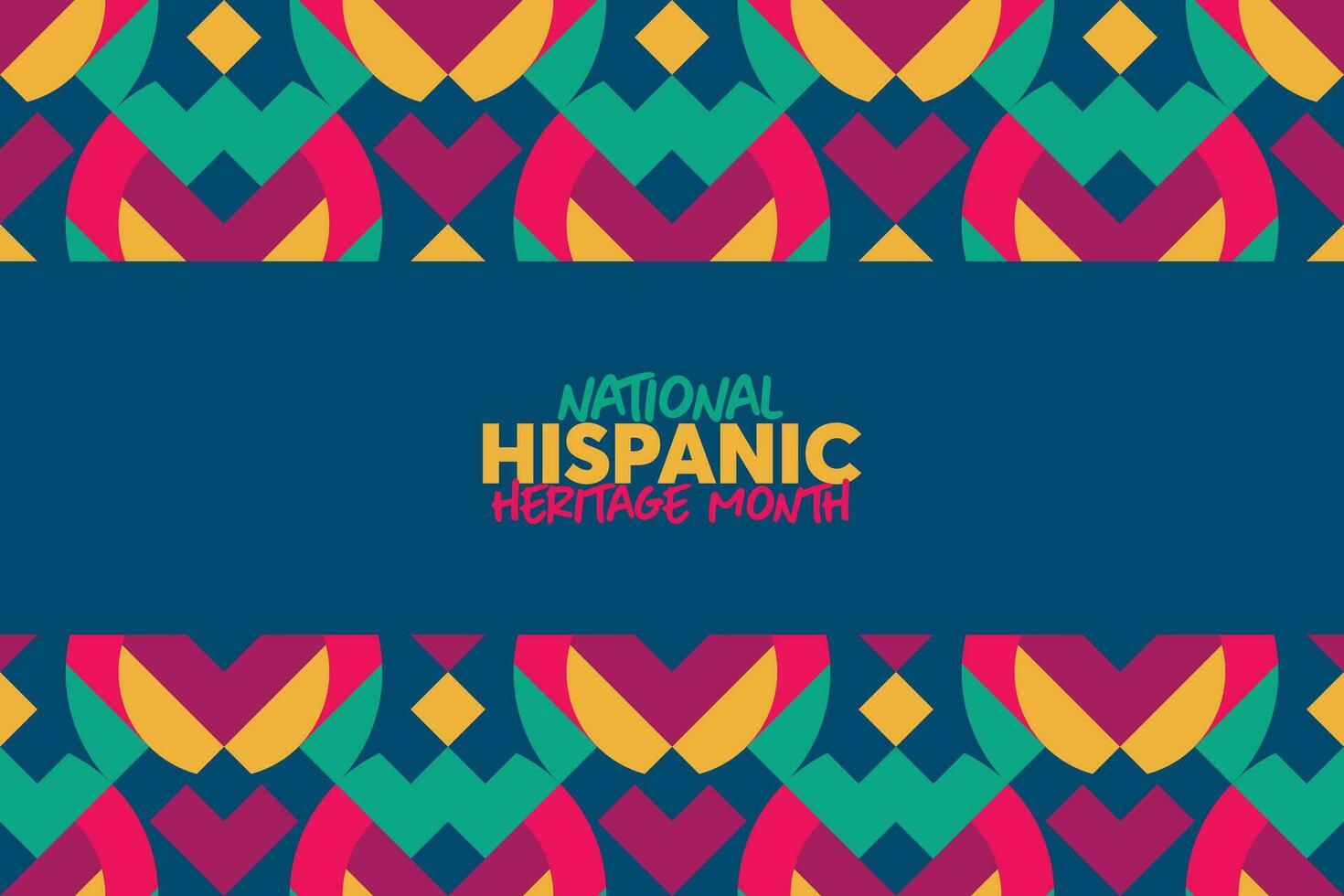 National Hispanic Heritage Month. Hispanic and Latino Americans culture. Background, poster, greeting card, banner design. vector