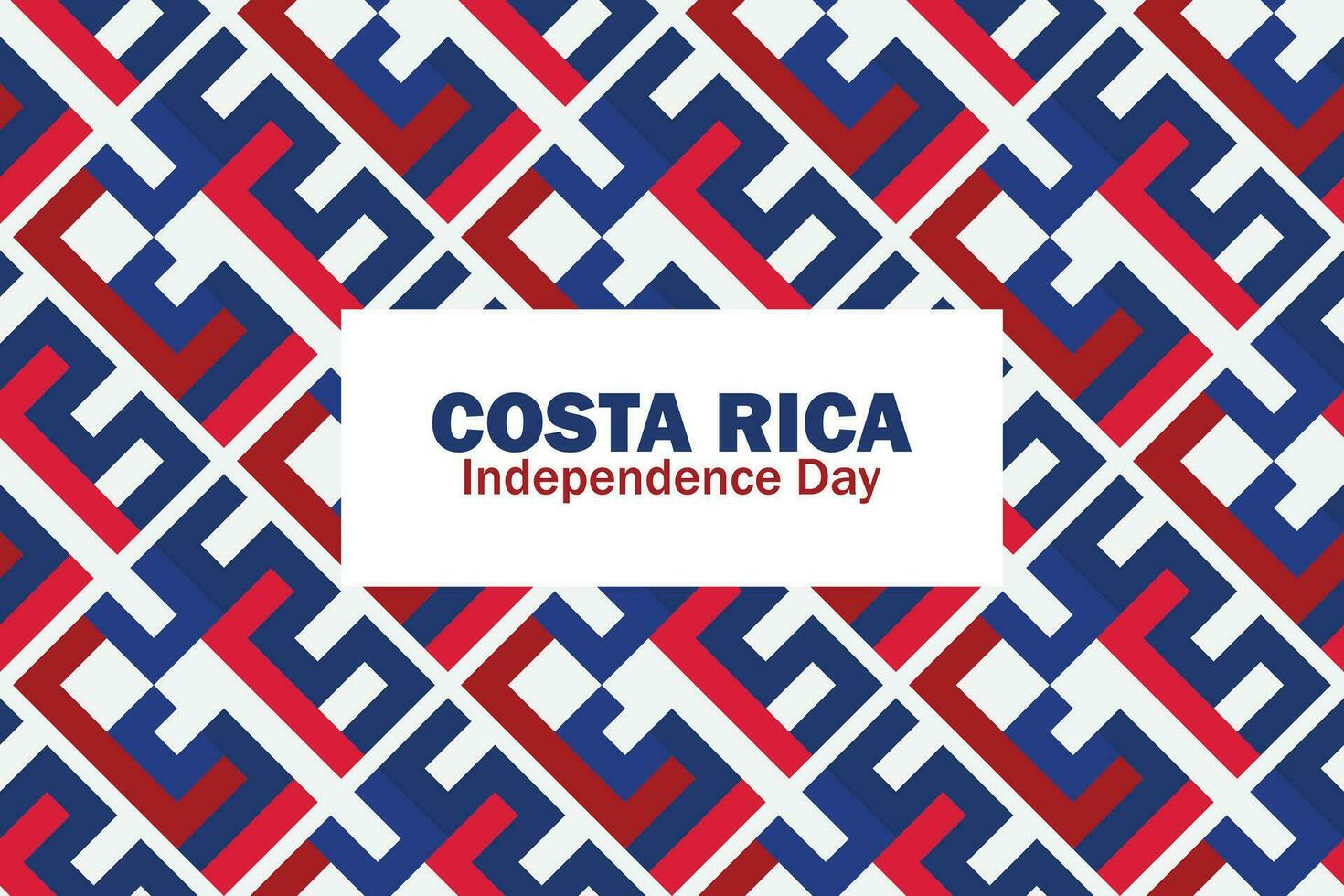 contento costa rica independiente día vector modelo diseño ilustración