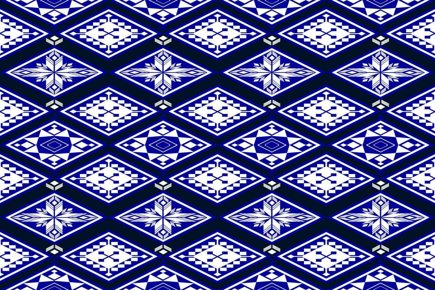 Geometric ethnic oriental pattern traditional Design for fabric,carpet,clothing,textile,batik.Ethnic abstract ikat seamless pattern in tribal.Embroidery style. vector